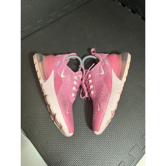 Nike Air Max 270 Flamingo Pink Running Shoes Comfort Sneaker Youth Kids 4Y - Picture 4 of 7
